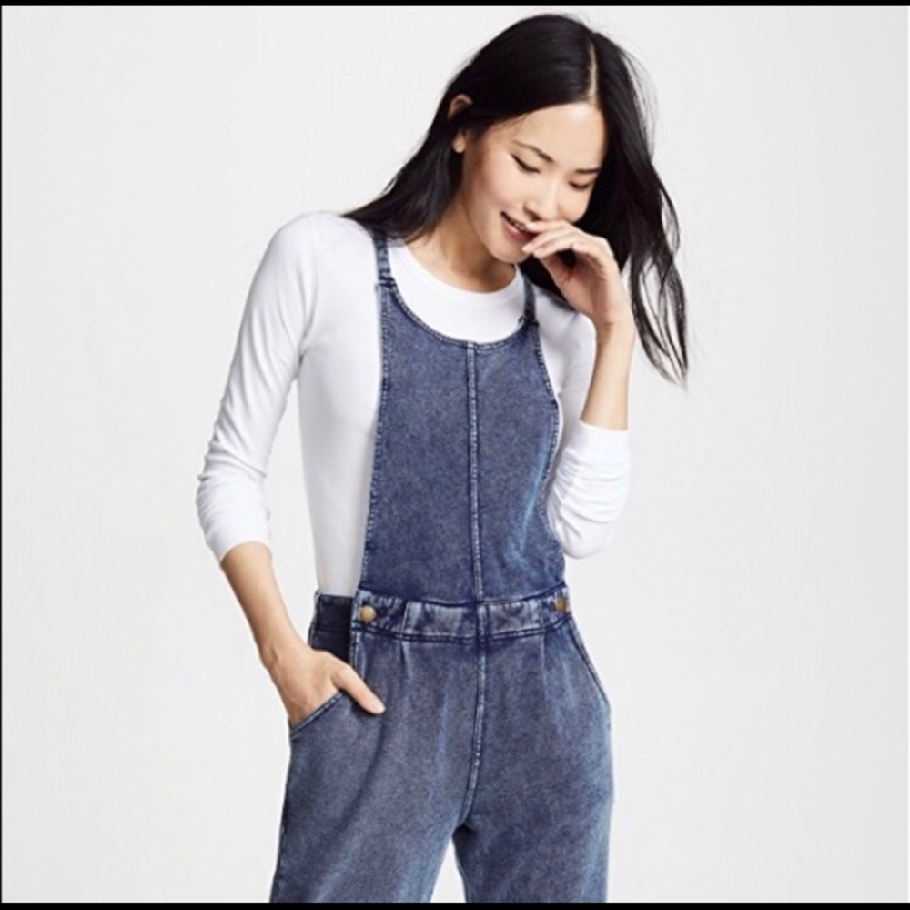 Z Supply knit denim overalls